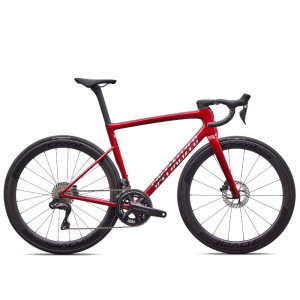 Vélo Specialized Tarmac Sl8 Pro - Shimano Ultegra Di2 Rouge brillant / Chrome 2026