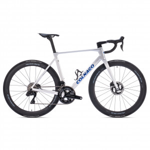 Vélo Colnago V5RS Shimano Ultegra R8170 Di2 + Vision SC45 2026 - White - Silver - Blue - VRWB