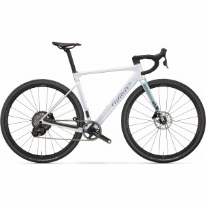 Vélo Wilier Triestina Rave SLR Gravel Setup Shimano GRX DI2 + Miche Graff Aero 2025 - White Grey Glossy