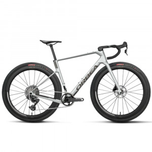 Vélo Orbea Terra Race M21Eltd 1X Custom Blanc métallisé chic / Anthracite pailleté