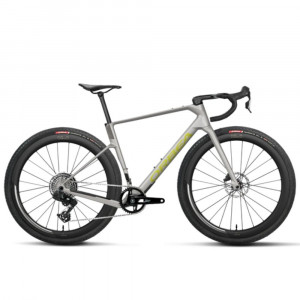 Vélo Orbea Terra Race M31Eltd 1X Custom, couleur Argent métallisé étincelant/Anthracite pailleté