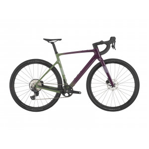Vélo Scott Addict Gravel 40, olivine green/blackberry purple