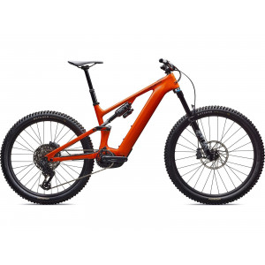 Vélo Specialized Turbo Levo 4 Comp, gloss orange tint over silver dust/dark navy