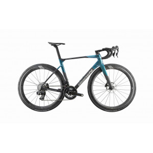 Vélo BIANCHI NEW SPECIALISSIMA PRO ULTEGRA Di2 4iiii PWM - JD – Aurora: Black / Blu cangiante + Logo grafite + Satin / Glossy