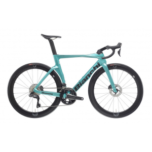 Vélo BIANCHI OLTRE COMP ULTEGRA DI2 12v - ZN - Celeste Metallico / Nero – full glossy