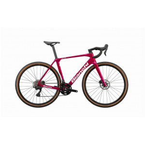 Vélo BIANCHI IMPULSO COMP GRX 610/820 DISC 2X12SP - GJ – Ruby Red Camo / Off White