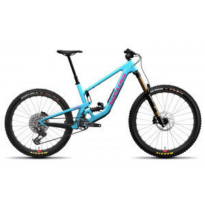 Vélo Santa Cruz Nomad 7 Carbon X0 AXS RSV à ressort — Gloss Aqua Magenta