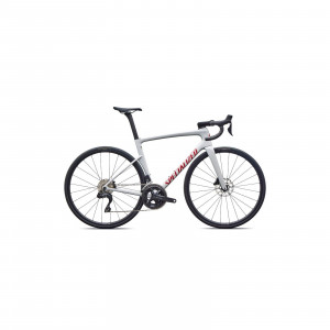 Vélo Specialized Tarmac SL9 Comp Shimano 105 Di2 Gloss Dolomite Metallic/Cayenne Metallic