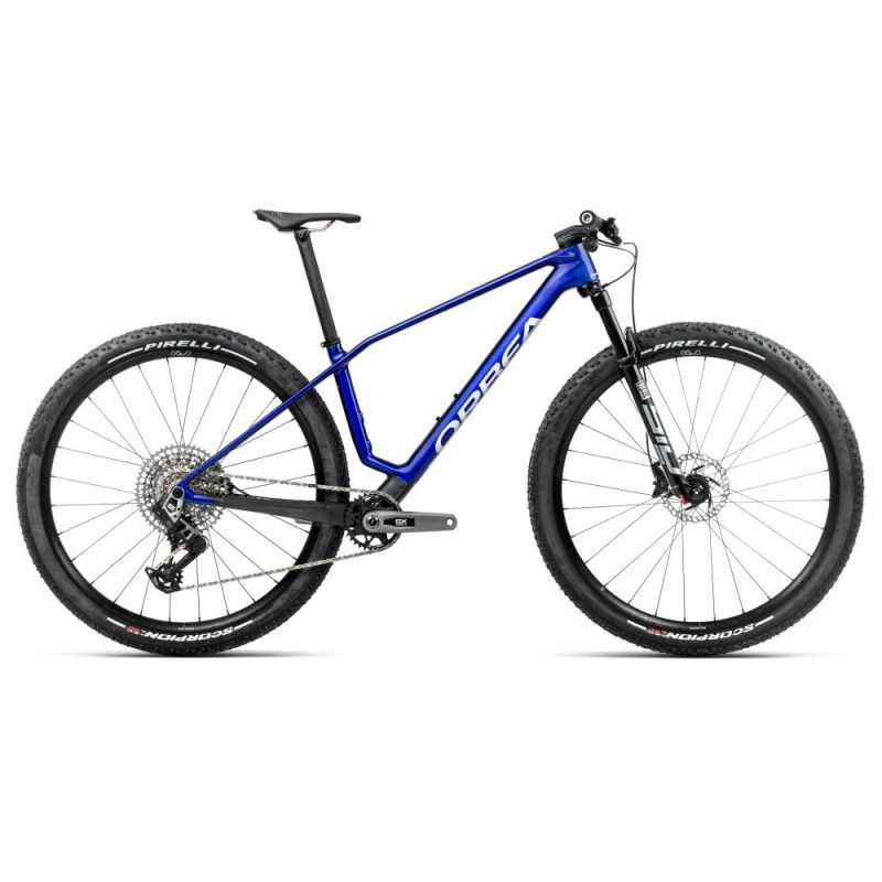 Vélo Orbea Alma M-Pro Cobalt Blue (brillant) - Carbone brut (mat) 2025