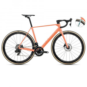 Vélo Orbea Orca M21Eltd Pwr Orange Cloud (Mat) - Stone Blue (Mat-Brillant) 2025