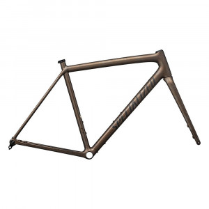 Cadre spécial Crux 10r Or brûlé métallisé / Noir perle Dry Impasto / Obsidienne