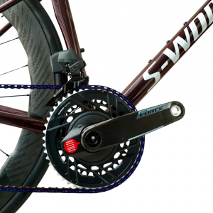 Vélo Specialized S-Works Tarmac SL8 Force AXS E1 Gloss Solidity-Red Zipp 454NSW - Powermetter