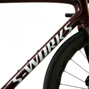 Vélo Specialized S-Works Tarmac SL8 Force AXS E1 Gloss Solidity-Red Zipp 454NSW - Powermetter