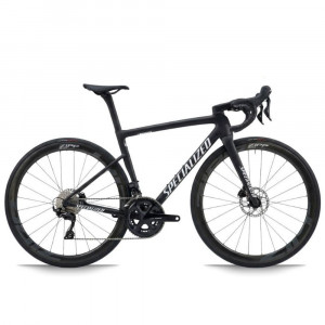 Vélo Specialized Tarmac SL8 Comp - Shimano 105 Di2 Carbone satiné / Blanc 2026 Zipp 303 S