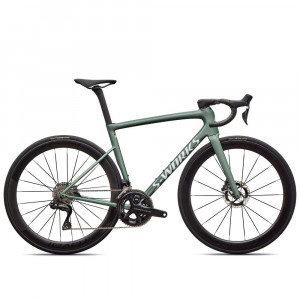 Vélo Specialized S-Works Tarmac SL8 - Shimano Dura-Ace Di2 Gloss Premium Fjord Metallic / Blanc métallisé Argent 2026