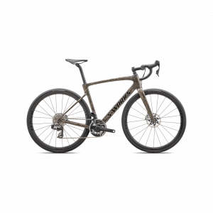 Vélo Specialized Roubaix Sw Etap Gloss Taupe/Gunmetal Strata/Charcoal